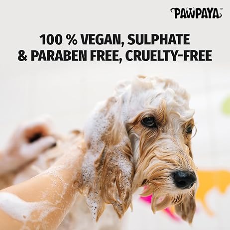 Flea & Tick Shampoo for Dogs, Neem & Aloe Vera Pet Shampoo, Repels Fleas Ticks & Mosquitoes, Natural Anti Flea Dog Wash, Vegan Grooming Care, 250ml for All Breeds