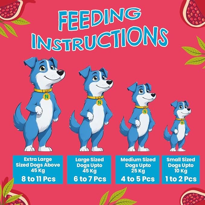 Pomegranate Chicken Sticks- 100gms | Crunchy Dog Treats | Made with Real Fruit & Chicken | Highly Nutritious | Easy to Digest | Suitable for All Dog Breeds | Pack of 1