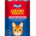 Drools All Life Stages Creamy Lickable Cat Treats 25 Pieces, Pack Total 375g | Salmon & Skipjack Flavour | Taurine for Heart and Vision Health | Easy to Hand Feed | Vitamins and Minerals