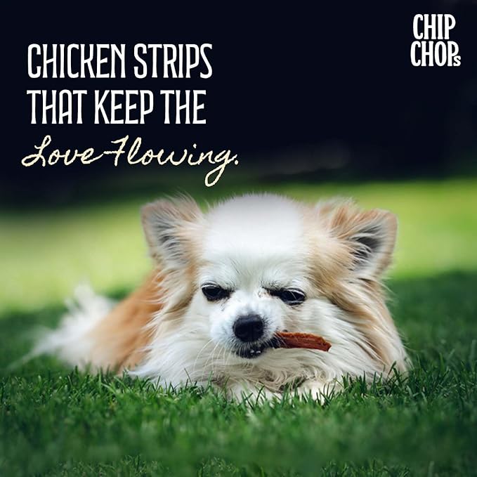 Chip Chops Chicken Strips Dog Snacks, High Protein, Grain-Free, No Artificial Additives, Delicious & Nutritious Treats for Dogs of All Breeds, 70g