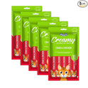 Drools All Life Stages Creamy Lickable Cat Treat (75g x 5 Sticks,375g) Pack of 5 | Crab & Chicken Flavour | Easy to Hand Feed | All Life Stages | Enriched with Vitamins Protein