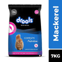 Drools Dry Cat Food 7kg | Mackerel Flavour | Provides Better Vision and Shiny Coat | Enriched with Essential Nutrients | Digestive Health | Prebiotics & Probiotics
