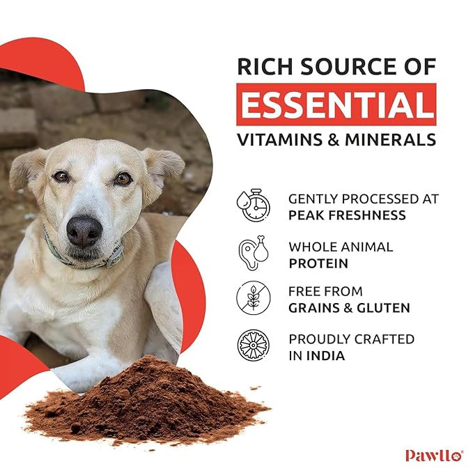 50GM- Pack 1 | Chicken Liver Meal Topper for Dogs & Cats | Natural Pet Supplement | Multivitamin Rich | Supports Joint, Gut, Skin & Heart Health | All Breeds & Life Stages | High Protein Powder