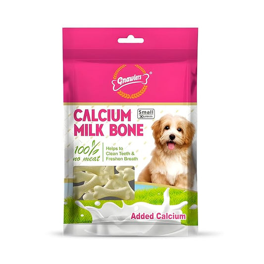 GNAWLERS All Life Stages Calcium 30 in 1 Milk Bones Dog Treats, 270 g