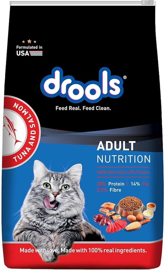 Drool Adult Dry Cat Food, Tuna Salmon 60gm Pack of 34, 2 Kg