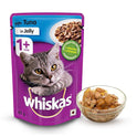 Whiskas Adult (1+ year) Wet Cat Food Food, Tuna in Jelly, 12 Pouches (12 x 85g)