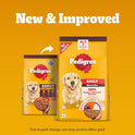 Pedigree Adult Dry Dog Food, Meat & Rice, 3 kg, Contains 37 Essential Nutrients, 100% Complete & Balanced Food for Adult Dogs