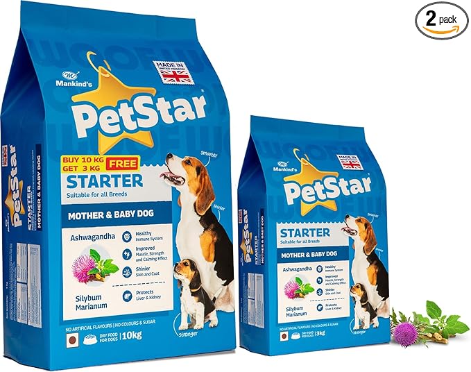 Starter(Buy 10 Kg Get 3 Kg Free), Mother & Baby Dry Dog Food
