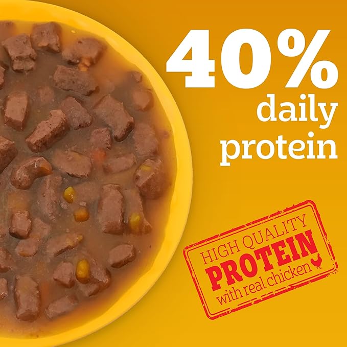 Pedigree Adult Wet Dog Food, Grilled Liver Chunks Flavour in Gravy with Vegetables, 70 g (Pack of 30), Complete & Balanced Nutrition for Adult Dogs