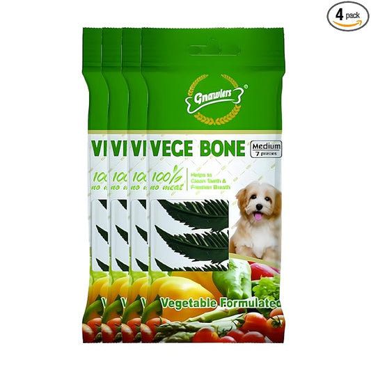 GNAWLERS Veg Bone (60GM, Pack of 4)