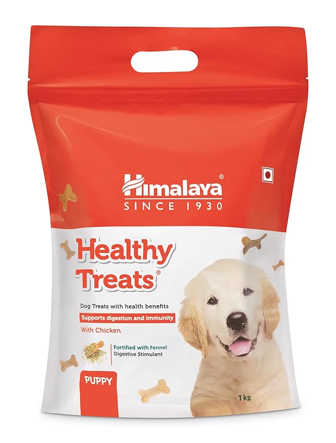 Himalaya, Wellness Company Healthy Dog Biscuit Treats For Puppy With Chicken I Supports Digestion & Immunity | Training & Rewards | 1 Kg