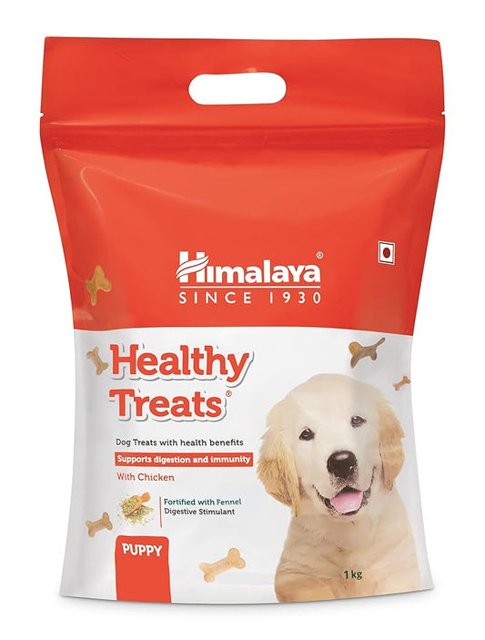 Himalaya, Wellness Company Healthy Dog Biscuit Treats For Puppy With Chicken I Supports Digestion & Immunity | Training & Rewards | 1 Kg