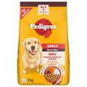 Pedigree Adult Dry Dog Food, Meat & Rice, 3 kg, Contains 37 Essential Nutrients, 100% Complete & Balanced Food for Adult Dogs
