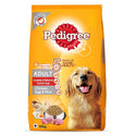 Pedigree Combo for Adult Dogs- Dry Dog Food, (High Protein Variant) Chicken, Egg & Rice, 10 kg Pack & Wet Dog Food, Chicken & Liver Chunks in Gravy, 70 g (Pack of 15)