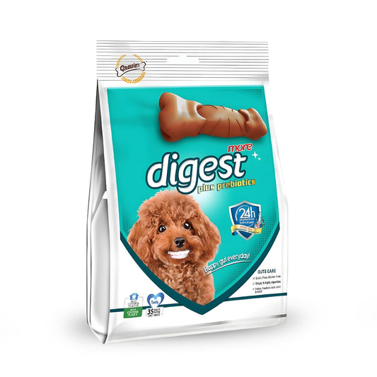 Gnawlers Digest More Plus Prebiotics, Dental Chew Bone for Dogs Medium, 525 g