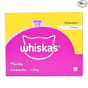 Whiskas Wet Food for Kittens (2-12 Months), Chicken in Gravy Flavour, 1.12 kg (80g x 14 Pouches)
