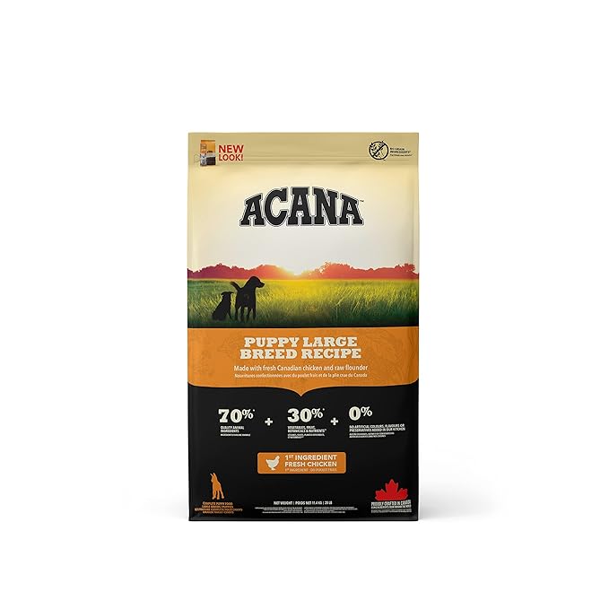 Acana Puppy Large Breed Dry Dog Food, Grain Free Dry Dog Food for Puppies, Fresh or Raw Ingredients, 11.4 KG