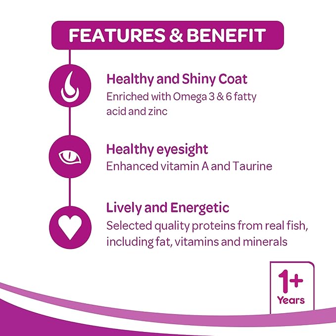 Whiskas Adult (+1 Year) Dry Cat Food, Ocean Fish Flavour, 480g Pack & Adult (+1 Year) Dry Cat Food, Mackerel Flavour, 480g Pack