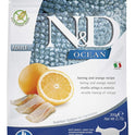 Farmina N&D Ocean Herring & Orange Cat Food | Premium Dry Food | Low Glycemic Index | Complete & Balanced Nutrition | Fresh Ingredients for Delicious Taste | for Adult Cats | 0.3kg