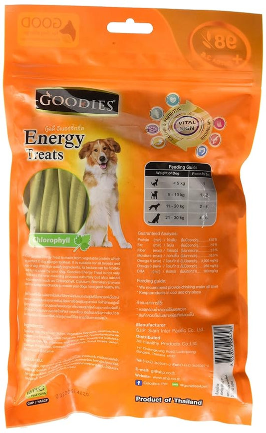 Goodies Energy Dog Treats, Chlorophyll, 500g