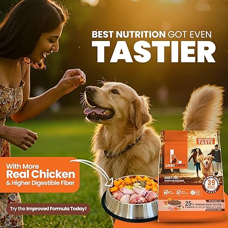 Dry Dog Food Adult 3kg | High Protein Chicken, Rice, Vegetables | 39 Essential Nutrients | Healthy Skin Shiny Coat, Strong Bones & Muscles| Complete Balanced Pure Pet Food for Pedigree Dogs