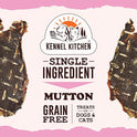 Kennel Kitchen Air Dried Dog Treats | Mutton Slices | 70g (Pack of 1) | Grain Free Natural Treats | Single Ingredient | Preservative Free