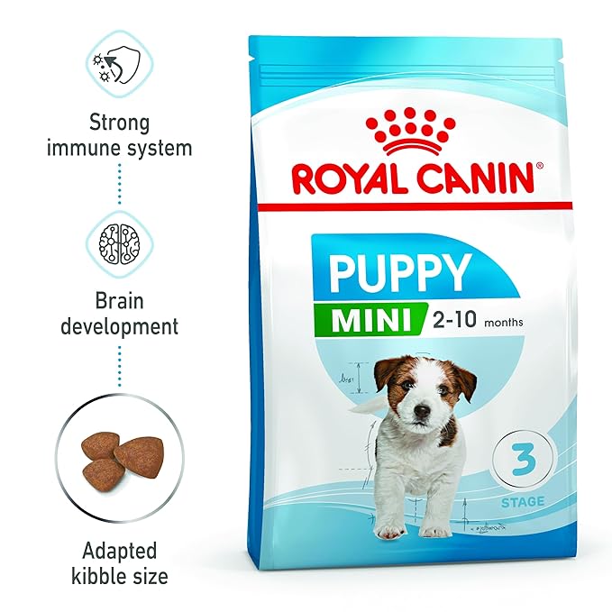 Royal Canin Mini Puppy Food, 800 Grams, Dry Food, Supports Complex Natural Defence & digestive health, Supports Immune System