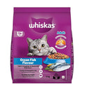 Whiskas Adult (1+ Years) Dry Cat Food, Ocean Fish Flavour, 3 kg, Contains 41 Essential Nutrients, Complete & Balanced Nutrition for Adult Cats (Pack of 3)