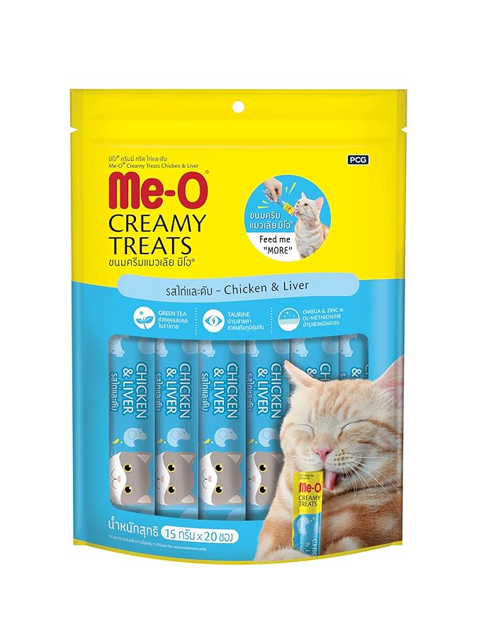 Me-O All Life Stages Creamy Treat Chicken and Liver (20 Sticks)