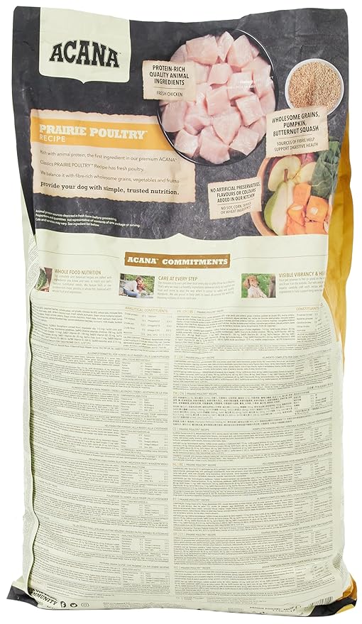 Acana Classic Prairie Poultry Dry Dog Food, Grain Free Dog Food for All Life Stages, Fresh or Raw Ingredients, 9.7 kg