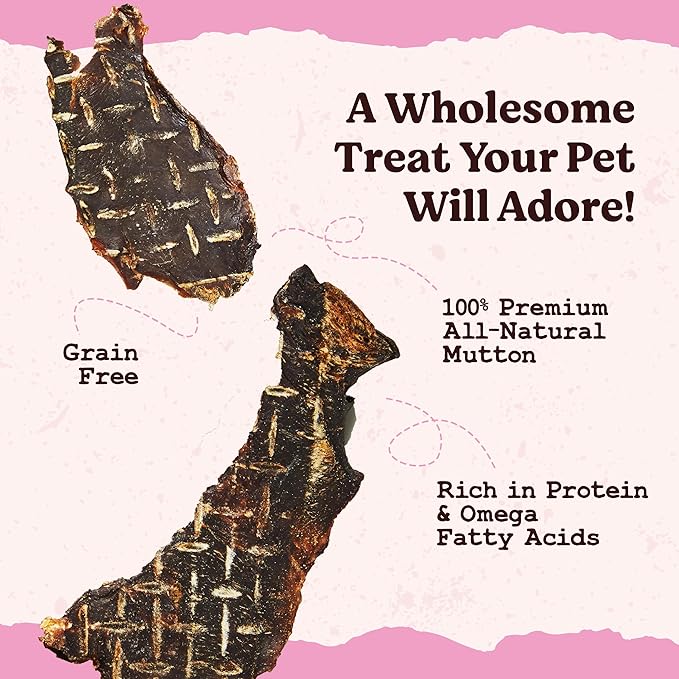 Kennel Kitchen Air Dried Dog Treats | Mutton Slices | 70g (Pack of 1) | Grain Free Natural Treats | Single Ingredient | Preservative Free