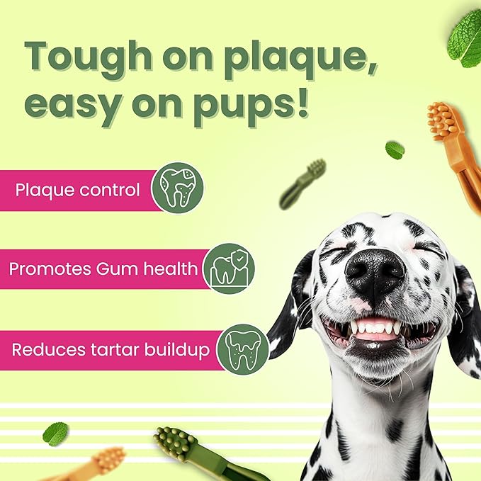 BARK OUT LOUD - Dental Treats | Brush Shape Dog Chews | Removes Plaque/Tartar | Fresh Smell | Oral Care Gluten Free| Chicken Dog Treats (100 GMS)