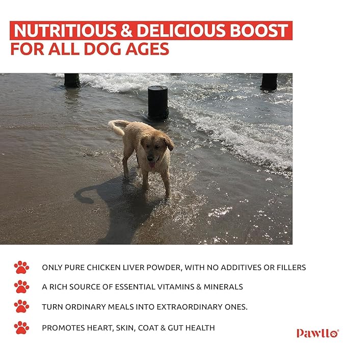 50GM- Pack 1 | Chicken Liver Meal Topper for Dogs & Cats | Natural Pet Supplement | Multivitamin Rich | Supports Joint, Gut, Skin & Heart Health | All Breeds & Life Stages | High Protein Powder