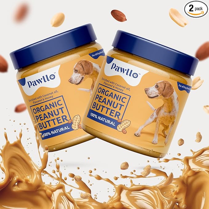 Peanut Butter for Dogs 250gm Eack Pack 2 | All-Natural, xylitol-Free | Protein-Rich Treat with Zero preservatives |Perfect for Training, Grooming, Rewards & Snacking | Safe for All Breeds