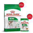 Royal Canin Mini Adult Dry Food 220 g + Mini Adult Wet Pouch 85 g Combo