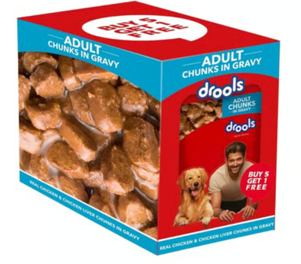 Drools Adult Dog Wet Food (Chicken Liver Chunks in Gravy)