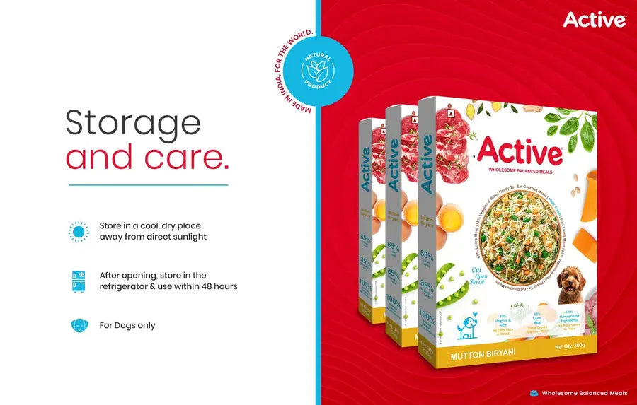Active Fresh Mutton Biryani Dog Wet Food